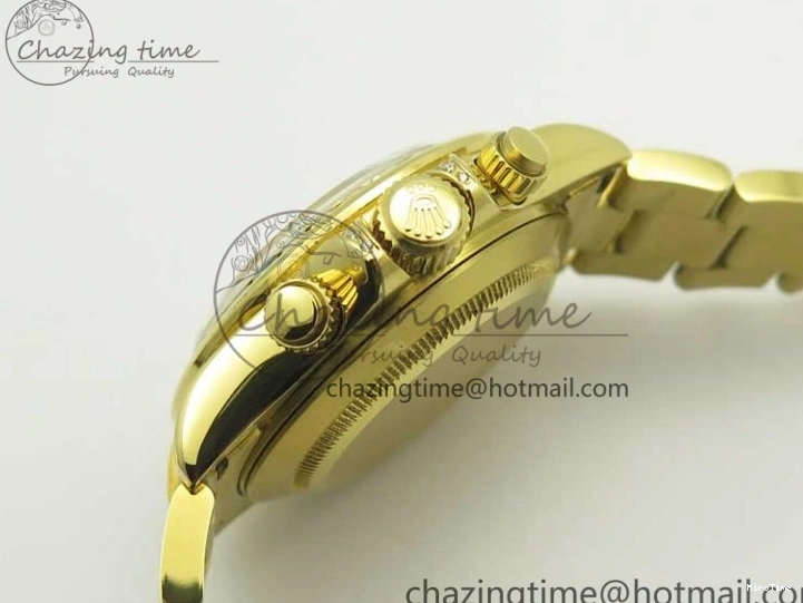 MiroTime 0307 Daytona 116589RBOW YG Rainbow Crystal BLF Best Edition Black Dial on YG Bracelet A ZeroBulk 3352